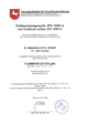 Zertifikat DIN 14811 - D 25